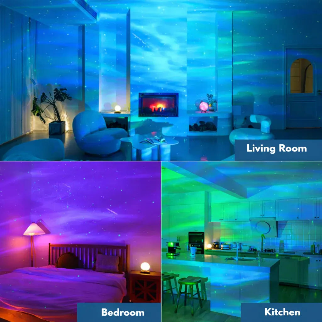Galaxy Star LED Aurora Night Lamp with Remote Control