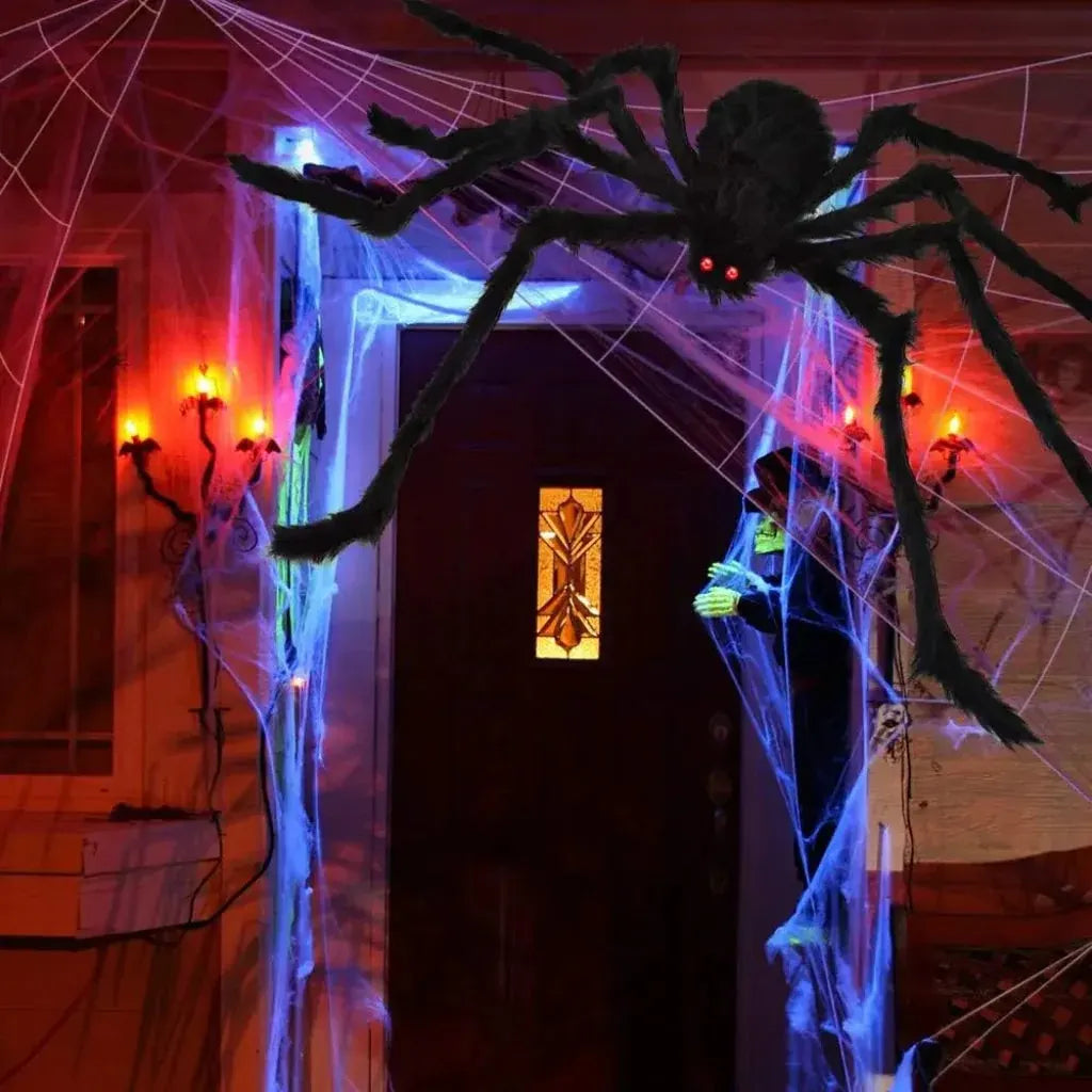 Giant Spider Web Halloween Outdoor Yard Decoration