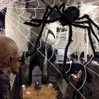 Giant Spider Web Halloween Outdoor Yard Decoration