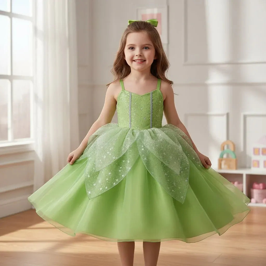 Girls Fairy Princess Dress-Up Costume Set for Halloween