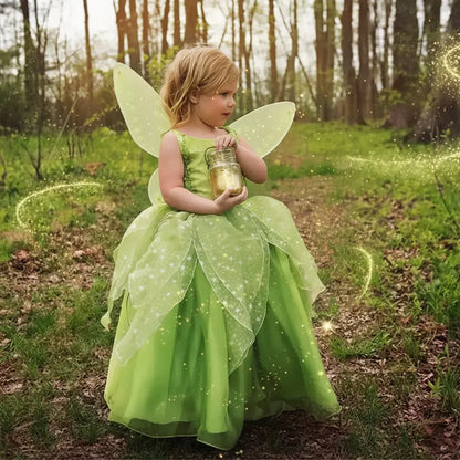 Girls Fairy Princess Dress-Up Costume Set for Halloween