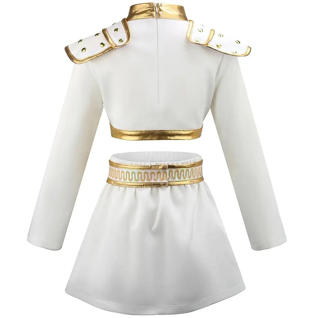 Girls Gold Dance Outfit Halloween Costume Set