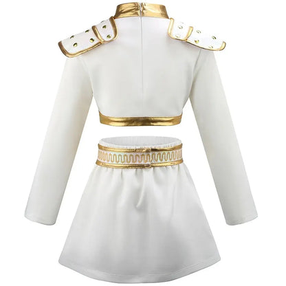 Girls Gold Dance Outfit Halloween Costume Set