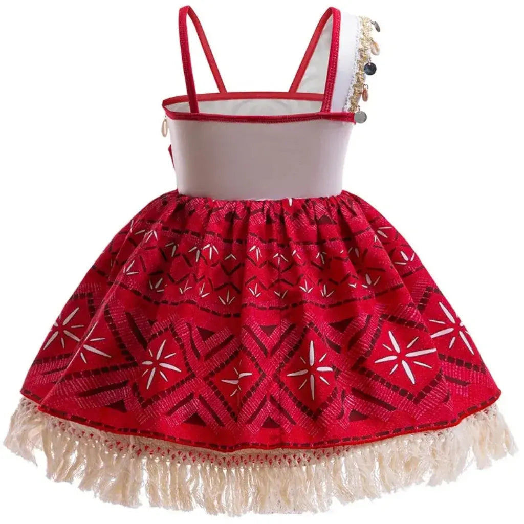 Girls Halloween Island Princess Costume Dress Outfit