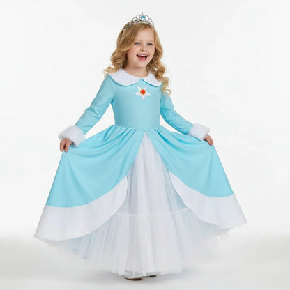 Girls Ice Princess Halloween Costume Dress Set