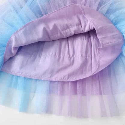 Girls Mermaid Halloween Tutu Dress Costume