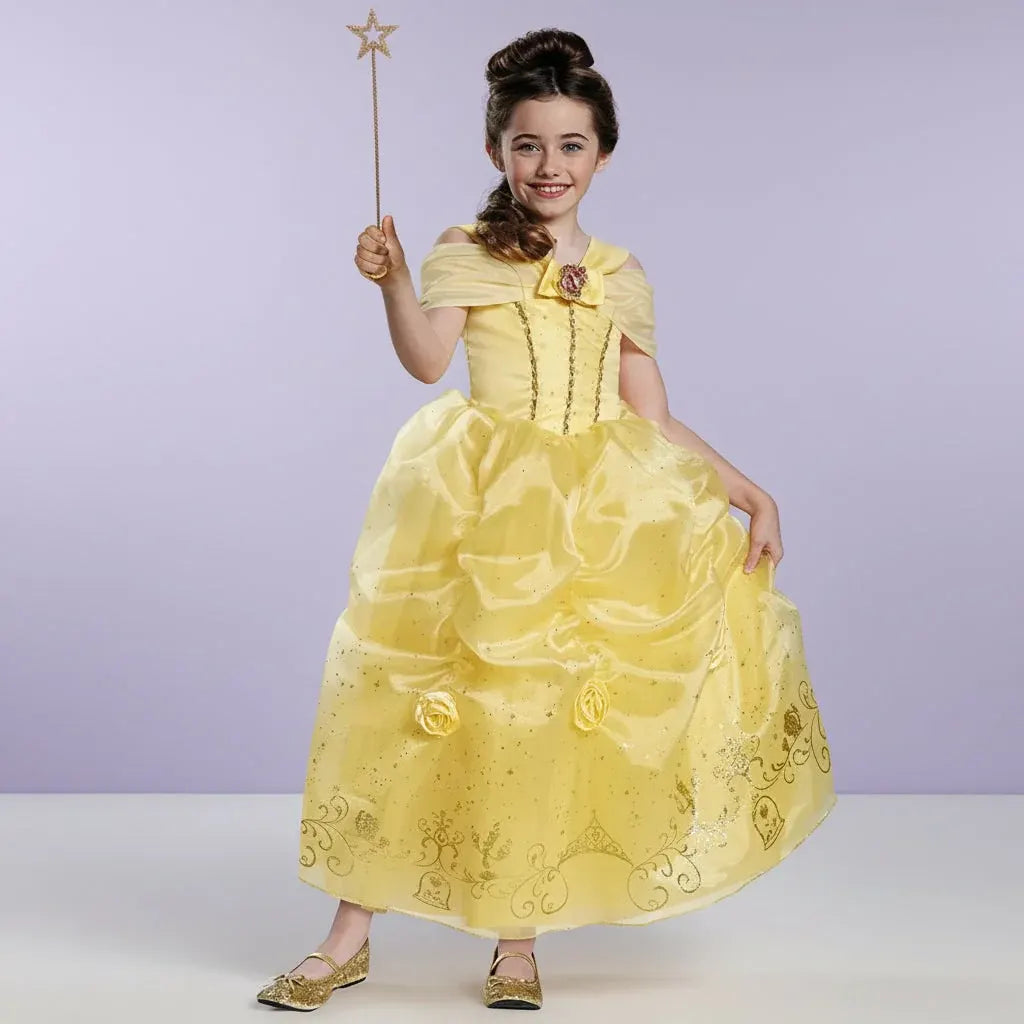 Girls Princess Dress Halloween Costume Set