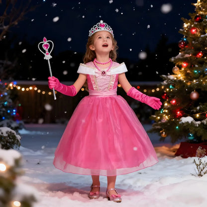 Girls Princess Halloween Party Costume Dress