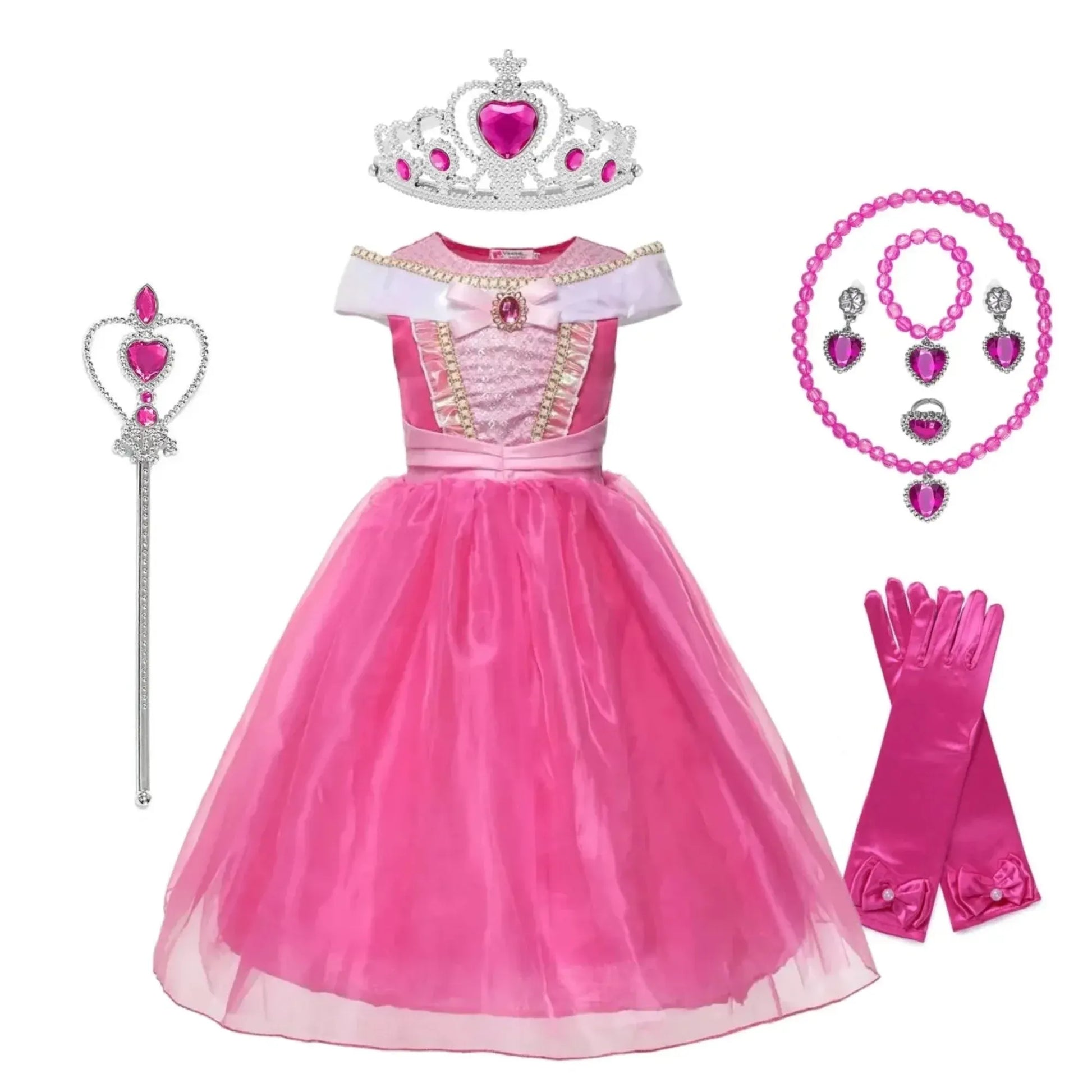 Girls Princess Halloween Party Costume Dress