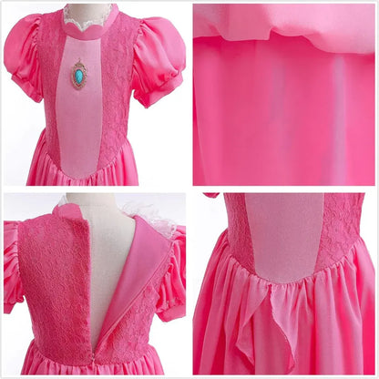 Girls Princess Party Dress Halloween Costume Set