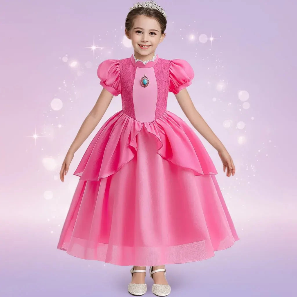 Girls Princess Party Dress Halloween Costume Set
