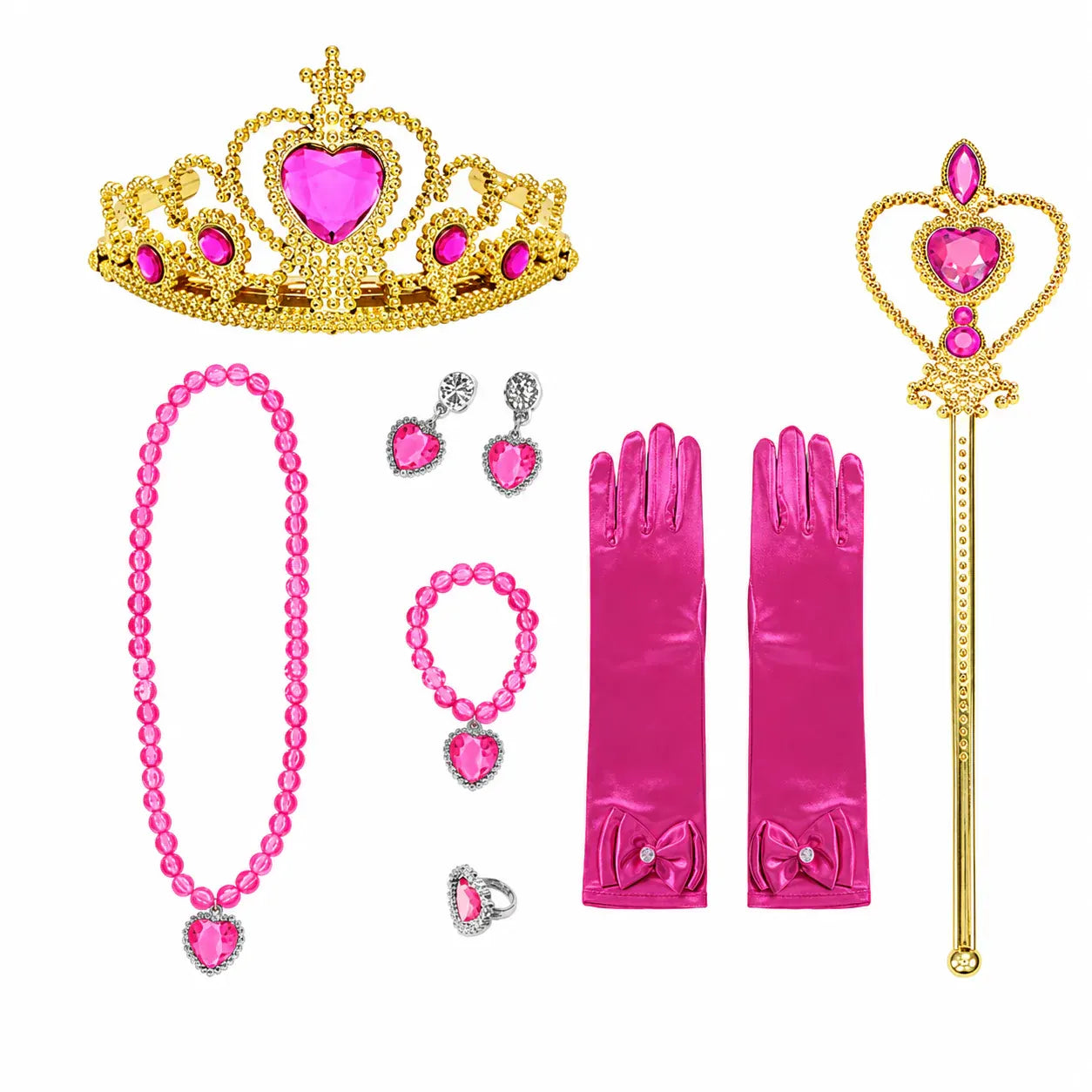 Girls Princess Party Dress Halloween Costume Set