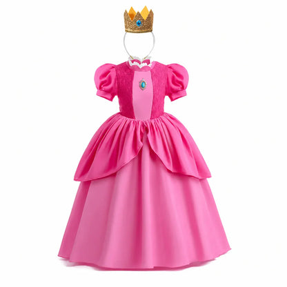 Girls Princess Party Dress Halloween Costume Set