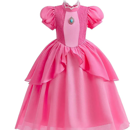 Girls Princess Party Dress Halloween Costume Set