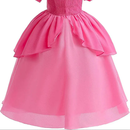 Girls Princess Party Dress Halloween Costume Set