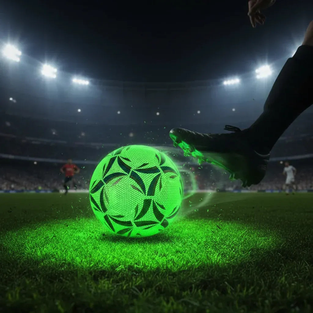 Glow-in-the-Dark LED Size 5 Soccer Ball for Night Play – World Cup Edition