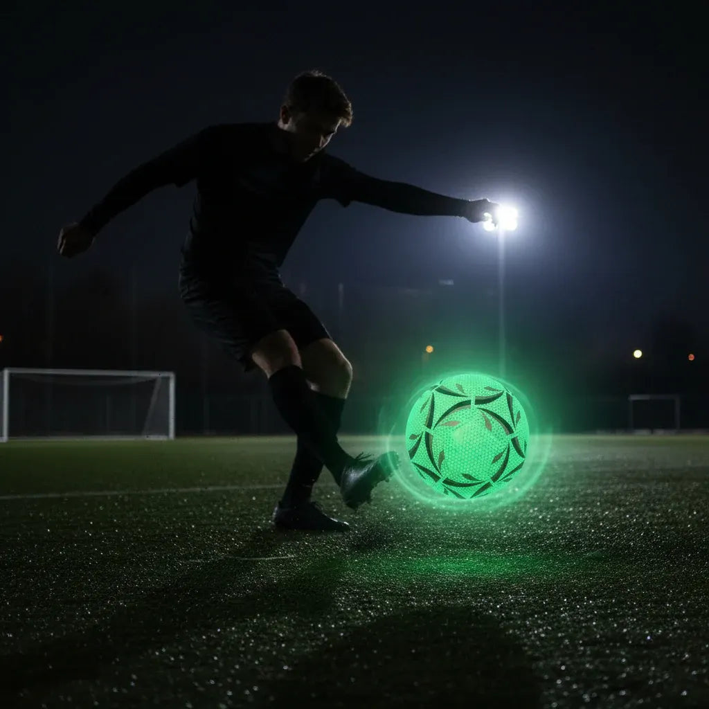 Glow-in-the-Dark LED Size 5 Soccer Ball for Night Play – World Cup Edition