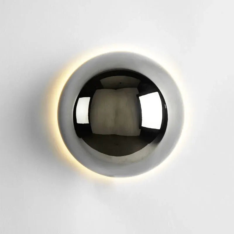 Gold Finish Bauhaus Eclipse Wall Sconce | Modern Art Deco Lighting
