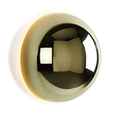 Gold Finish Bauhaus Eclipse Wall Sconce | Modern Art Deco Lighting
