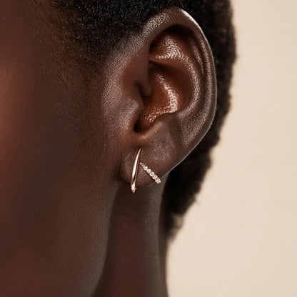 Gold Geometric Stud Earrings – Mother's Day Gift Jewelry