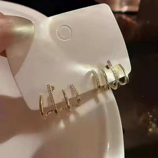Gold Layered Hoop Earrings – Minimalist Mother's Day Jewelry Gift