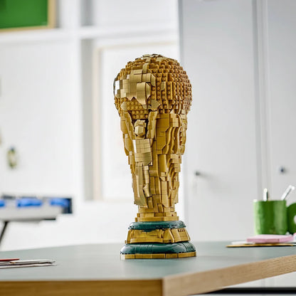 Gold Plastic Soccer Trophy Award for World Cup Display