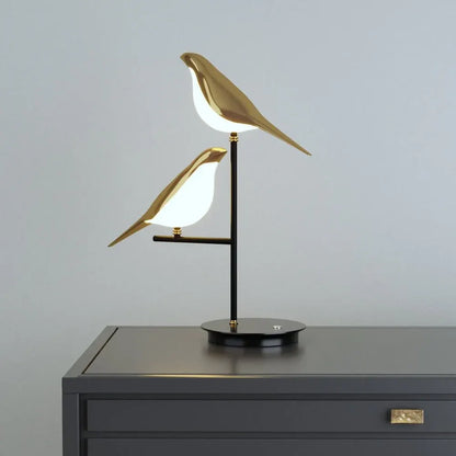 Golden Bird-Shaped LED Wall Sconce | Modern Nordic Style Light Fixture