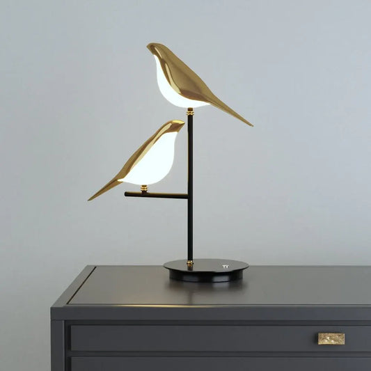 Golden Bird-Shaped LED Wall Sconce | Modern Nordic Style Light Fixture