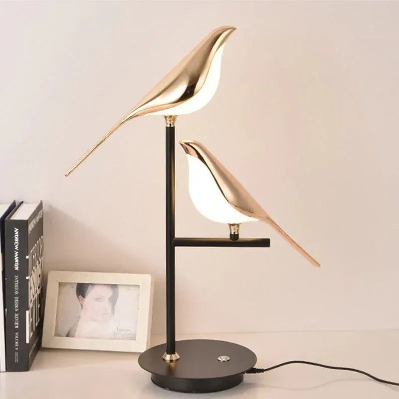 Golden Bird-Shaped LED Wall Sconce | Modern Nordic Style Light Fixture