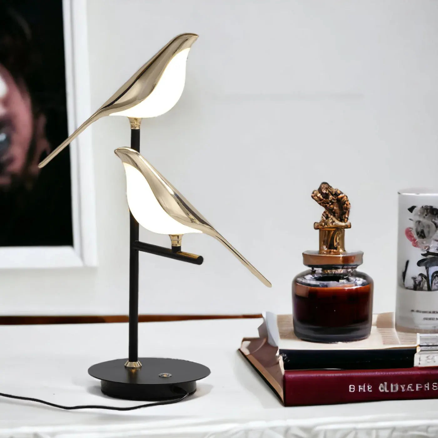Golden Bird-Shaped LED Wall Sconce | Modern Nordic Style Light Fixture