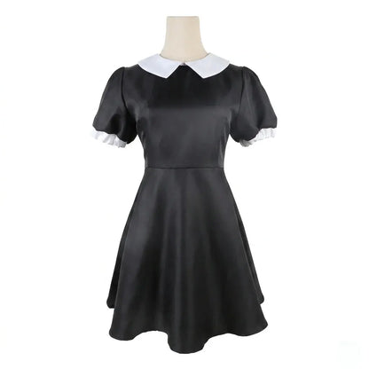 Gothic Dress Cosplay Outfit Set for Halloween