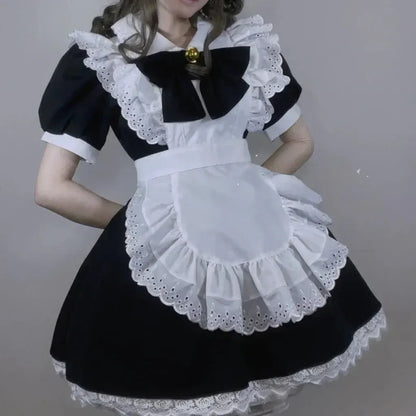 Gothic Maid Adult Halloween Costume Dress Set