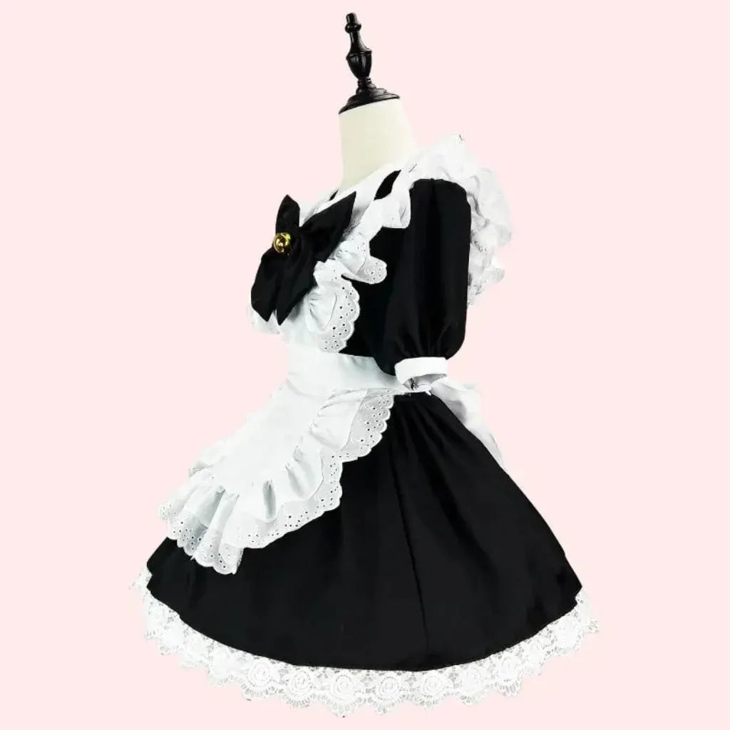 Gothic Maid Adult Halloween Costume Dress Set