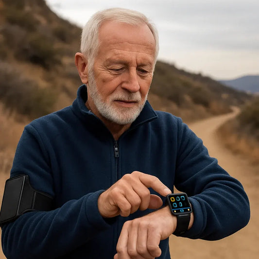 GPS Fitness Tracker Smartwatch with Health Monitor and Alert Wristband