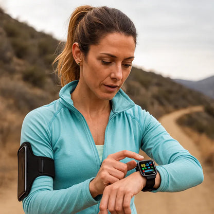 GPS Fitness Tracker Smartwatch with Health Monitor and Alert Wristband