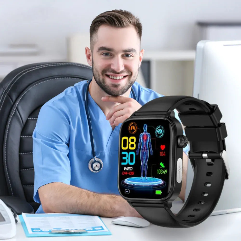 GPS Fitness Tracker Smartwatch with Health Monitor and Alert Wristband
