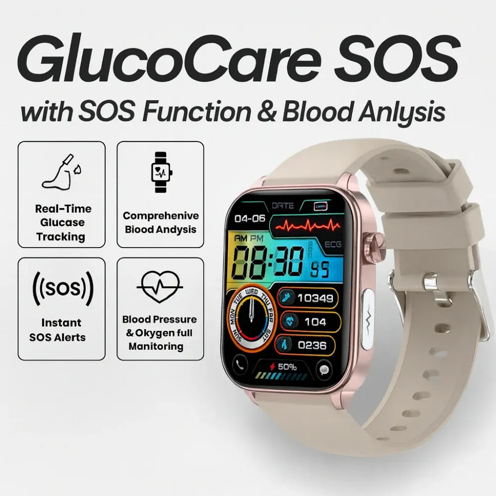 GPS Fitness Tracker Smartwatch with Health Monitor and Alert Wristband