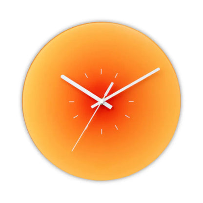 Gradient Sunset Glass Wall Clock | Modern Home Decor