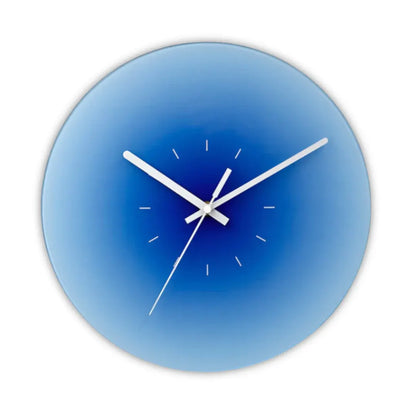 Gradient Sunset Glass Wall Clock | Modern Home Decor