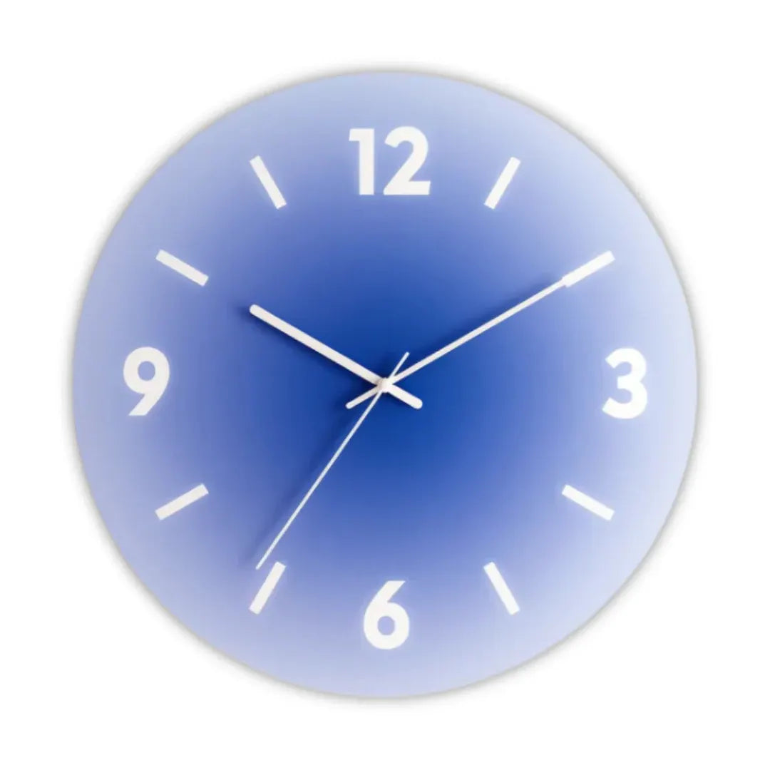 Gradient Sunset Glass Wall Clock | Modern Home Decor