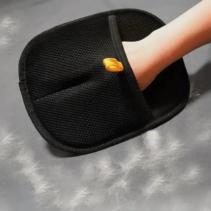 Grooming Glove for Removing Pet Hair from Furniture, Clothes & Carpet
