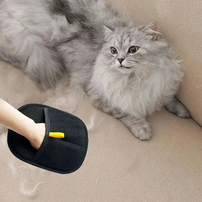 Grooming Glove for Removing Pet Hair from Furniture, Clothes & Carpet
