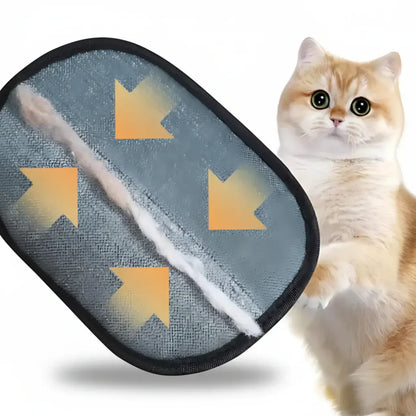 Grooming Glove for Removing Pet Hair from Furniture, Clothes & Carpet