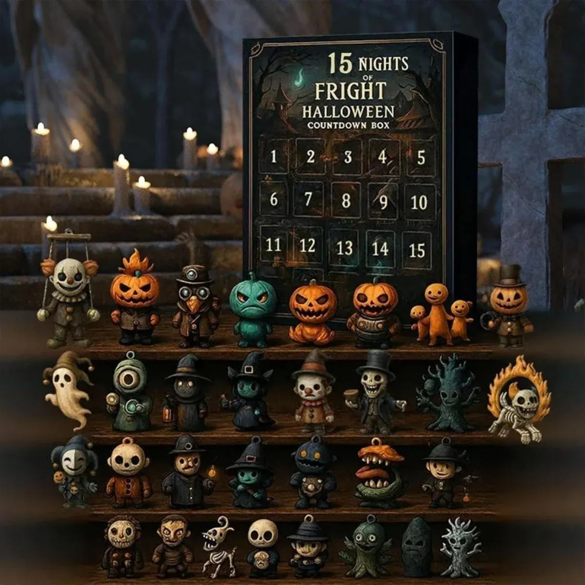 Halloween Countdown Advent Calendar Holiday Gift Decor