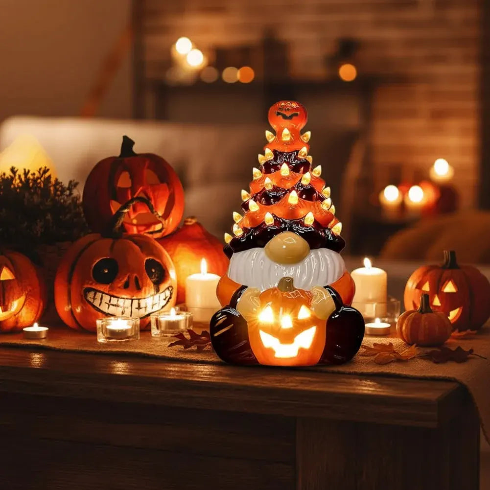 Halloween Gnome Statue Figurine for Home Decor