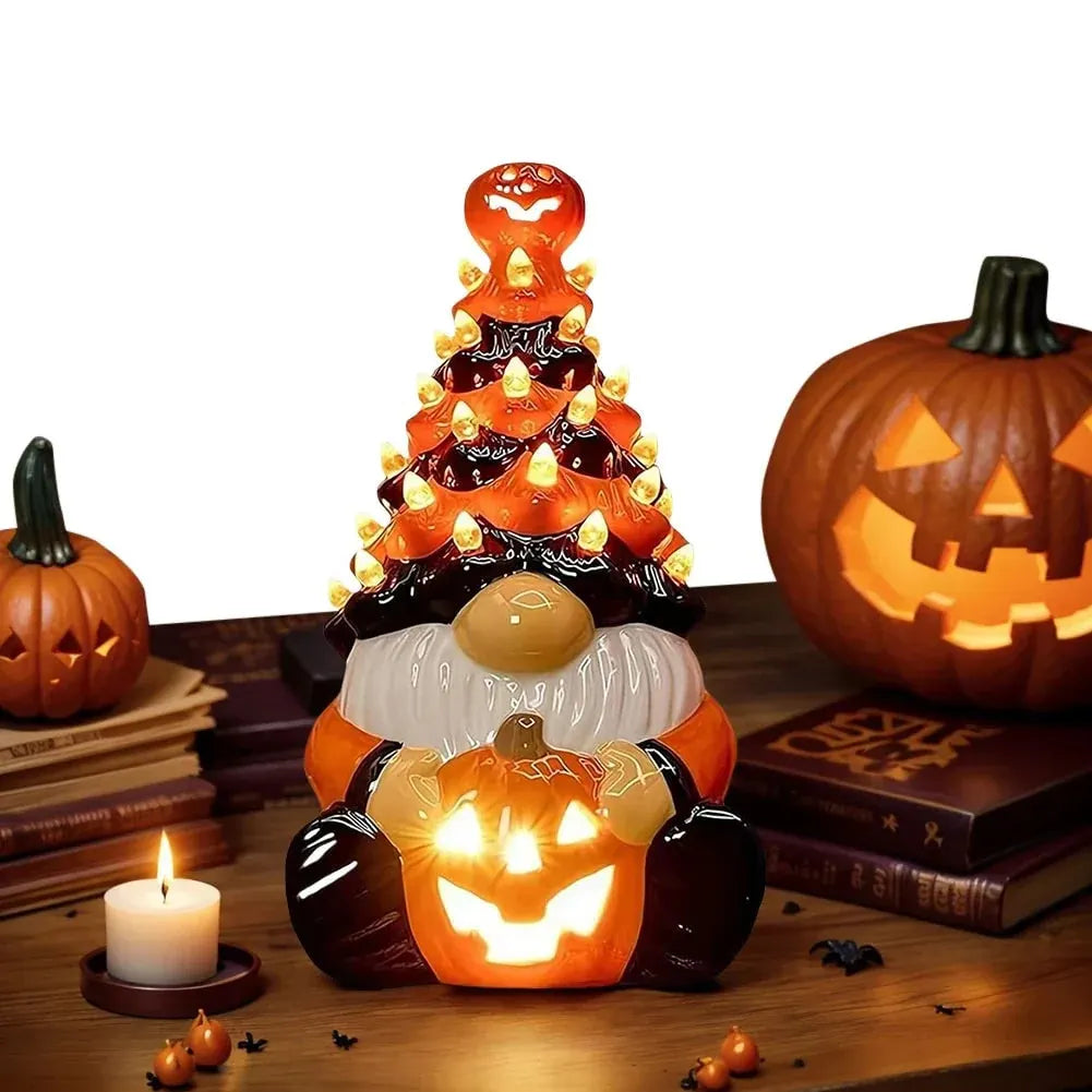 Halloween Gnome Statue Figurine for Home Decor