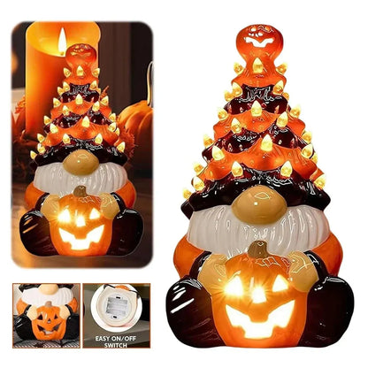 Halloween Gnome Statue Figurine for Home Decor