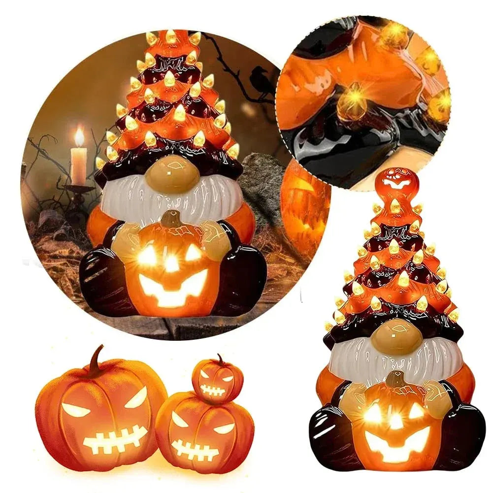 Halloween Gnome Statue Figurine for Home Decor