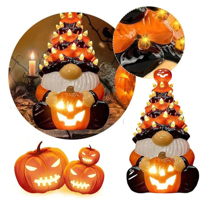 Halloween Gnome Statue Figurine for Home Decor