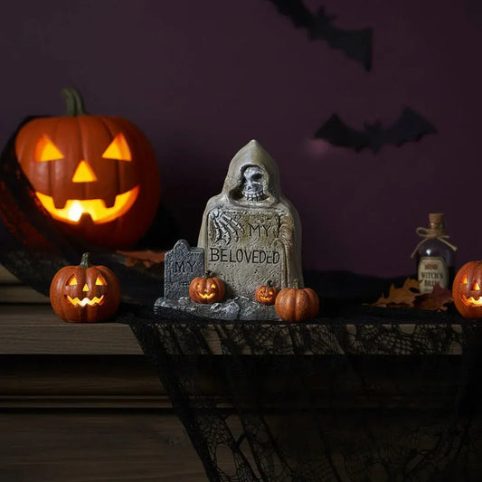 Halloween Graveyard Tombstone Tabletop Decoration